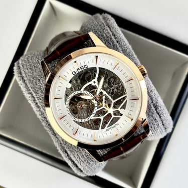 G-Force AUTOMATIC AT874A ROSE GOLD/ BROWN